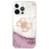 Guess GUHCP13XLG4GPI Custodia rigida per Apple iPhone 13 Pro Max 6,7 pollici rosa Liquid Glitter 4G Big