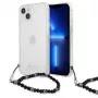 Guess GUHCP13MKPSBK Custodia rigida trasparente Black Pearl per iPhone 13 / 14 / 15 6,1