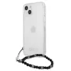 Guess GUHCP13MKPSBK Custodia rigida trasparente Black Pearl per iPhone 13 / 14 / 15 6,1