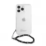 Guess GUHCP13LKPSBK Custodia rigida Black Pearl trasparente per Apple iPhone 13 Pro / 13 6,1
