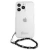 Guess GUHCP13XKPSBK Custodia rigida trasparente Black Pearl per iPhone 13 Pro Max 6,7