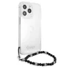 Guess GUHCP13XKPSBK Custodia rigida trasparente Black Pearl per iPhone 13 Pro Max 6,7
