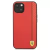Ferrari On Track Carbon Stripe Custodia rigida per Apple iPhone 13 mini 5,4 inch rossa