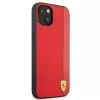 Ferrari On Track Carbon Stripe Custodia rigida per Apple iPhone 13 mini 5,4 inch rossa