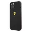 Ferrari FESSIHCP13SBK Custodia rigida in silicone con retro cover nera per iPhone 13 mini 5,4