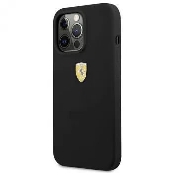 Ferrari FESSIHCP13LBK hardcase in silicone per iPhone 13 Pro / 13, nero