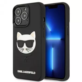 Karl Lagerfeld KLHCP13LCH3DBK hardcase 3D Rubber Choupette per iPhone 13 Pro / 13 6,1