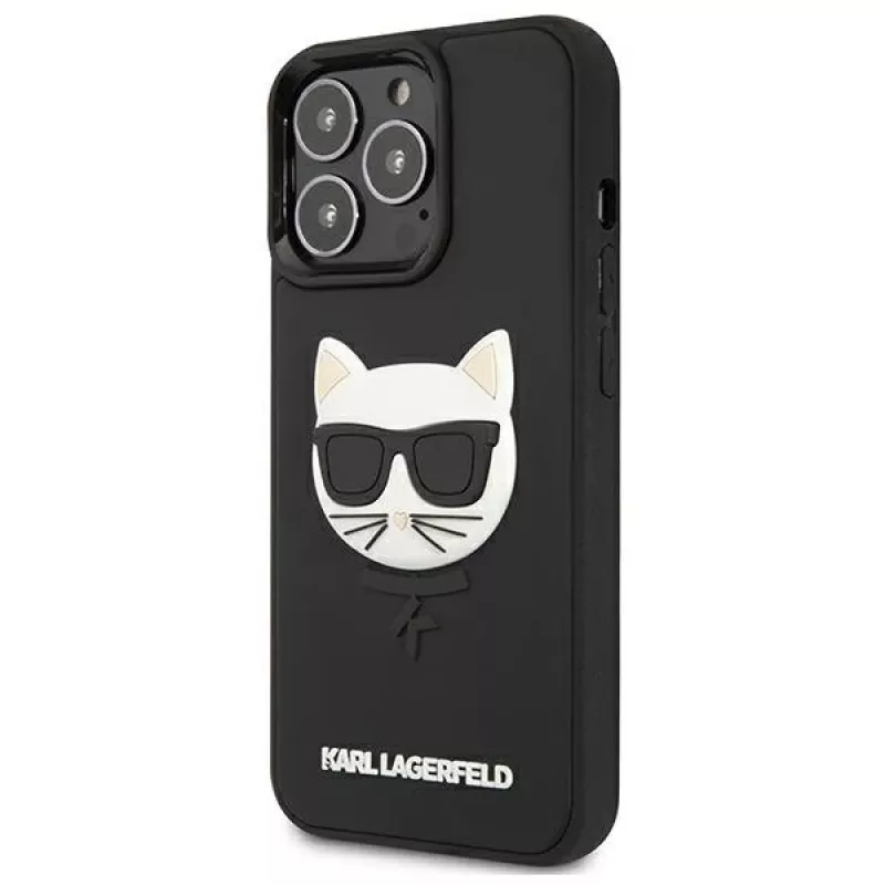 Karl Lagerfeld KLHCP13LCH3DBK hardcase 3D Rubber Choupette per iPhone 13 Pro / 13 6,1