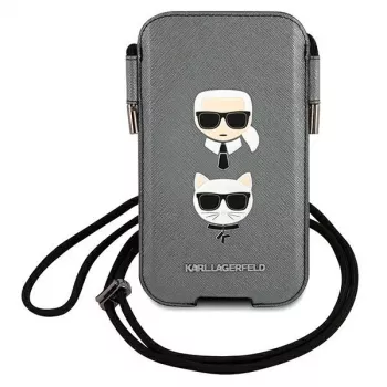 Karl Lagerfeld Ikonik Saffiano Custodia rigida per Apple iPhone 12 / 12 Pro 6,1