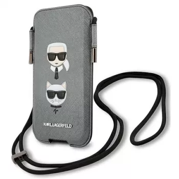 Karl Lagerfeld Ikonik Saffiano Custodia rigida per Apple iPhone 12 / 12 Pro 6,1