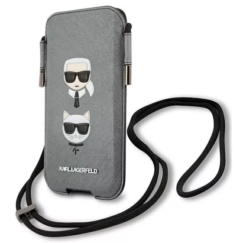 Karl Lagerfeld Ikonik Saffiano Custodia rigida per Apple iPhone 12 / 12 Pro 6,1