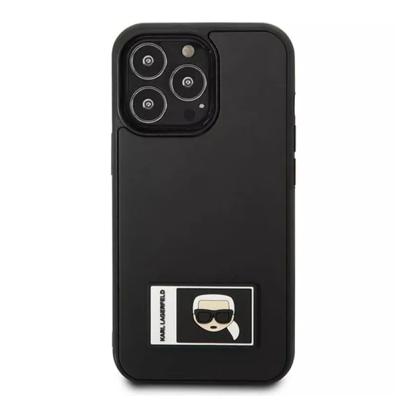 Karl Lagerfeld KLHCP13X3DKPK Custodia rigida Ikonik Patch per iPhone 13 Pro Max 6,7
