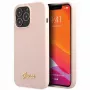 Guess Silicone Script Gold Logo Custodia rigida per Apple iPhone 13 Pro Max 6,7