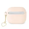 Guess GUA3LSCHSP Charm Heart Collection custodia in silicone per Apple AirPods 3ª generazione - rosa