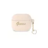 Guess GUA3LSCHSP Charm Heart Collection custodia in silicone per Apple AirPods 3ª generazione - rosa