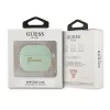 Guess GUA3LSCHSN custodia per AirPods 3 verde in silicone Charm Heart Collection