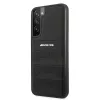 AMG AMHCS22MGSEBK custodia rigida in pelle con linee in rilievo per Samsung Galaxy S22+ (SM-S906) - nera