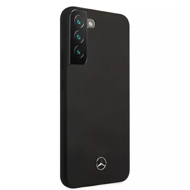 Mercedes-Benz MEHCS22MSILBK custodia rigida in silicone per Samsung Galaxy S22+ (SM-S906) - nera