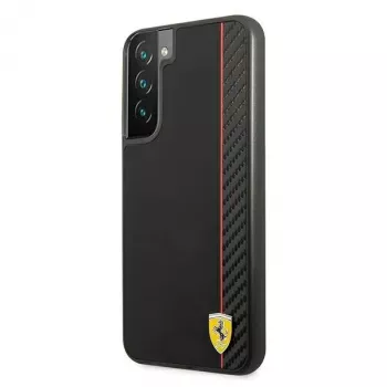 Ferrari FESAXHCS22MBK S22+ S906 custodia rigida nera On Track Carbon Stripe