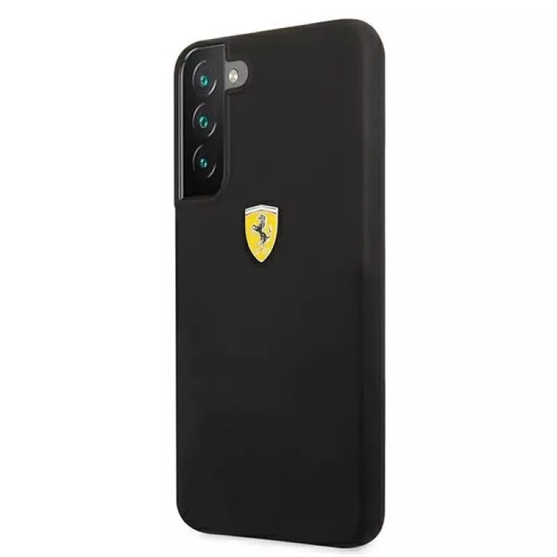 Ferrari FESSIHCS22MBK S22+ S906 custodia rigida nera On Track Silicone