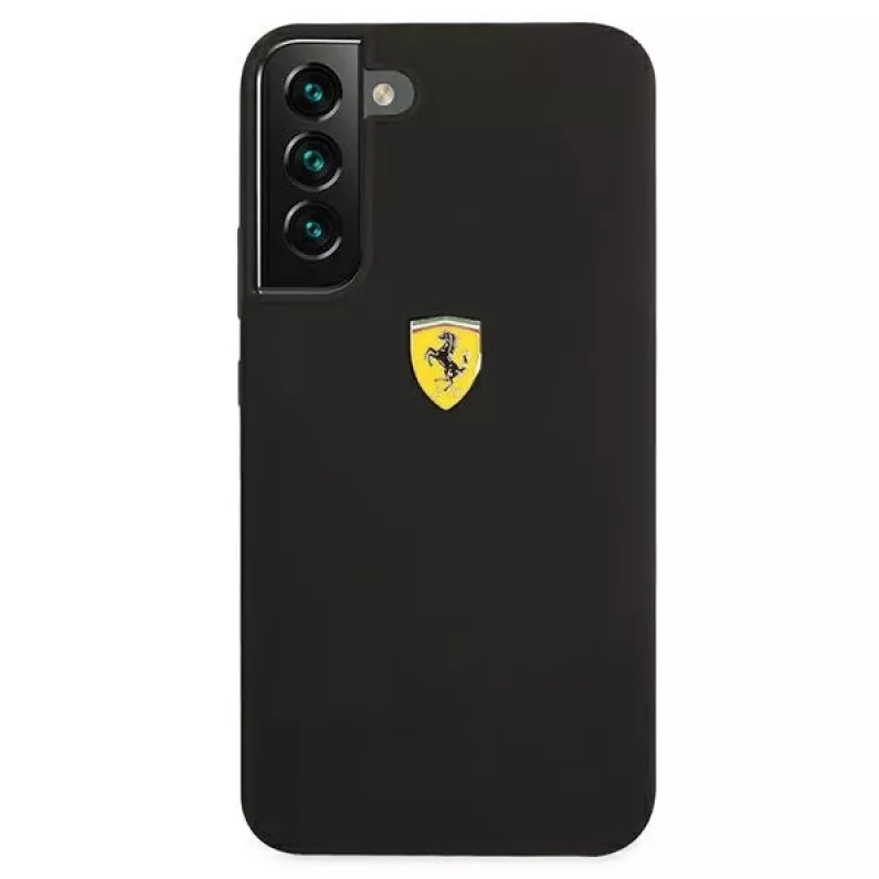 Ferrari FESSIHCS22MBK S22+ S906 custodia rigida nera On Track Silicone