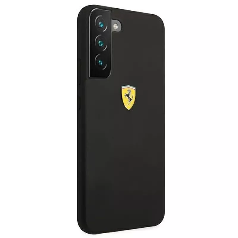 Ferrari FESSIHCS22MBK S22+ S906 custodia rigida nera On Track Silicone