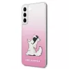 Karl Lagerfeld KLHCS22MCFNRCPI custodia rigida per Samsung Galaxy S22+ / S906 - rosa Choupette Eat