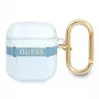 Guess GUA2HHTSB AirPods 1/2 custodia blu Strap Collection