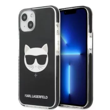 Karl Lagerfeld KLHCP13STPECK iPhone 13 mini 5.4 custodia rigida nera Choupette Head