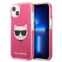 Karl Lagerfeld KLHCP13MTPECPI iPhone 13 / 14 / 15 6.1 custodia rigida fucsia Choupette Head