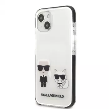 KARL LAGERFELD custodia rigida per iPhone 13 mini bianca Karl & Choupette