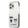 Karl Lagerfeld KLHCP13LTPEKCW iPhone 13 Pro / 13 6.1 custodia rigida bianca Karl & Choupette