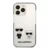 Karl Lagerfeld KLHCP13LTPEKCW iPhone 13 Pro / 13 6.1 custodia rigida bianca Karl & Choupette