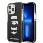 Karl Lagerfeld KLHCP13LTPE2TK iPhone 13 Pro / 13 6.1 custodia rigida nera Karl & Choupette Head