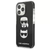 Karl Lagerfeld KLHCP13LTPE2TK iPhone 13 Pro / 13 6.1 custodia rigida nera Karl & Choupette Head