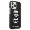 Karl Lagerfeld KLHCP13LTPE2TK iPhone 13 Pro / 13 6.1 custodia rigida nera Karl & Choupette Head