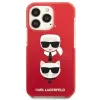 Karl Lagerfeld KLHCP13LTPE2TR iPhone 13 Pro / 13 6.1 custodia rigida rossa Karl & Choupette Head