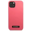 Karl Lagerfeld KLHCP13SSLMP1PI retro in silicone con placca per iPhone 13 Mini 5,4