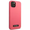 Karl Lagerfeld KLHCP13SSLMP1PI retro in silicone con placca per iPhone 13 Mini 5,4