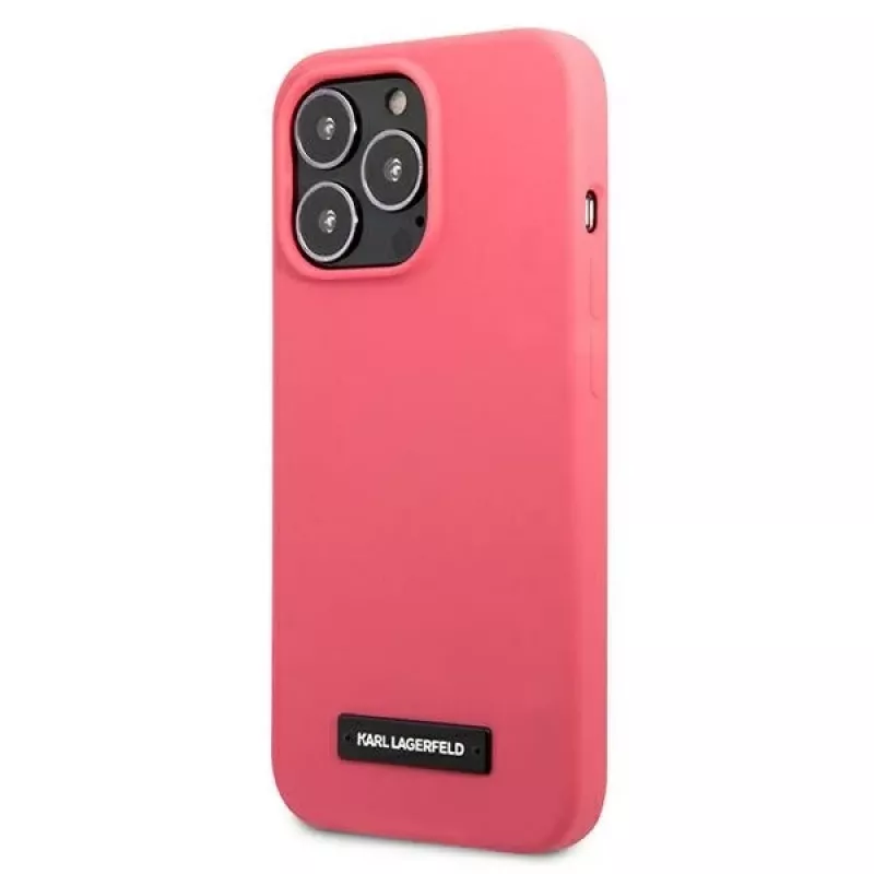 Karl Lagerfeld custodia rigida in silicone Plaque per iPhone 13 Pro / 13 6,1
