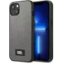Karl Lagerfeld KLHCP13MSFMP2DG custodia rigida Saffiano Plaque per iPhone 13/14/15 6,1