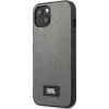 Karl Lagerfeld KLHCP13MSFMP2DG custodia rigida Saffiano Plaque per iPhone 13/14/15 6,1