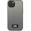 Karl Lagerfeld KLHCP13MSFMP2DG custodia rigida Saffiano Plaque per iPhone 13/14/15 6,1