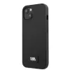 Karl Lagerfeld KLHCP13SSFMP2K custodia rigida Saffiano Plaque per iPhone 13 mini, nera