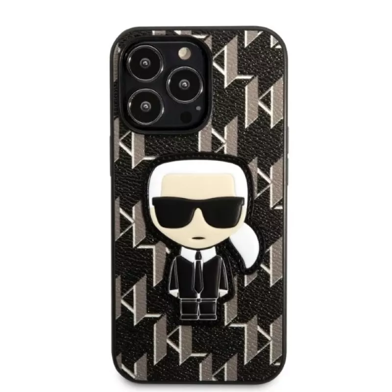 Karl Lagerfeld KLHCP13LPMNIKBK Custodia rigida per iPhone 13 Pro / 13 6,1