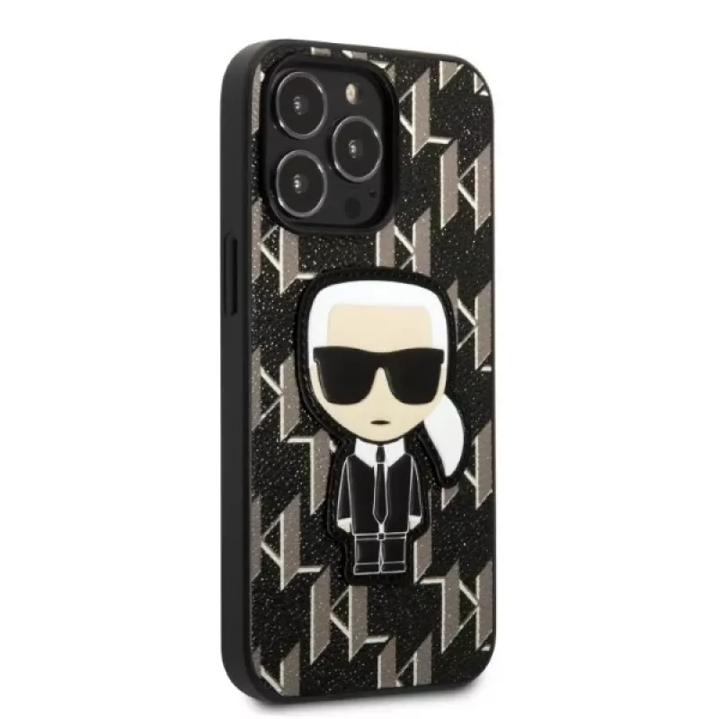 Karl Lagerfeld KLHCP13LPMNIKBK Custodia rigida per iPhone 13 Pro / 13 6,1