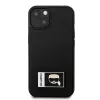 Karl Lagerfeld KLHCP13S3DKPK Custodia rigida Ikonik Patch per iPhone 13 mini, nero