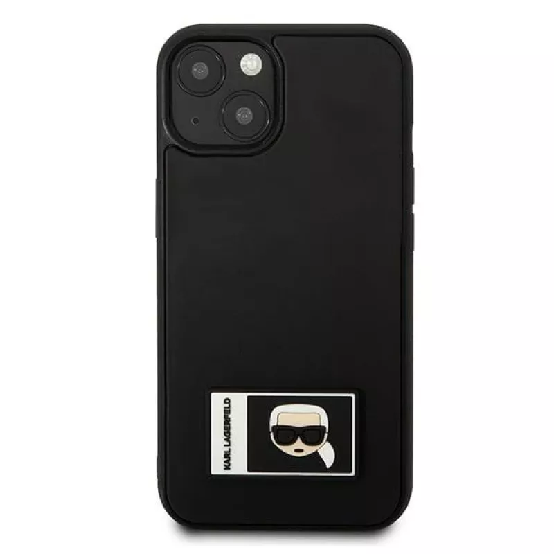 Karl Lagerfeld KLHCP13M3DKPK Custodia rigida Ikonik Patch per iPhone 13/14/15 6,1