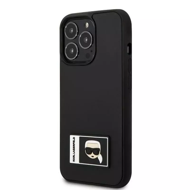 Karl Lagerfeld KLHCP13L3DKPK Custodia rigida Ikonik Patch per iPhone 13 Pro / 13 6,1