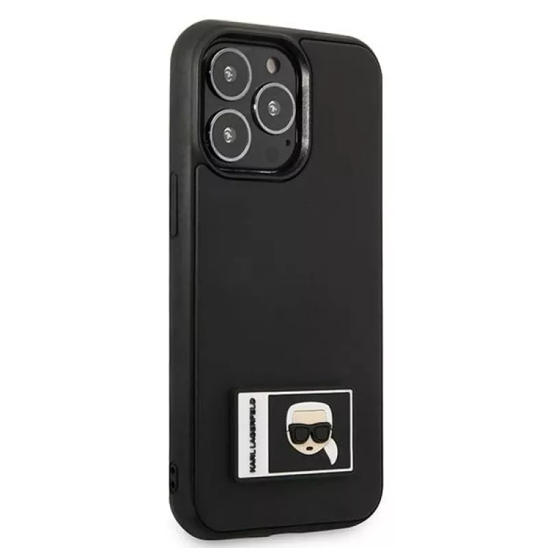 Karl Lagerfeld KLHCP13L3DKPK Custodia rigida Ikonik Patch per iPhone 13 Pro / 13 6,1